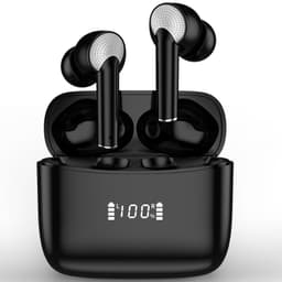 J8 Pro langattomat kuulokkeet ANC ENC melua vaimentava basso V5.2 IPX5 Musta