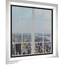 Glasfiber fönster nätgardin - håller insekter ute 100x120 cm Sort