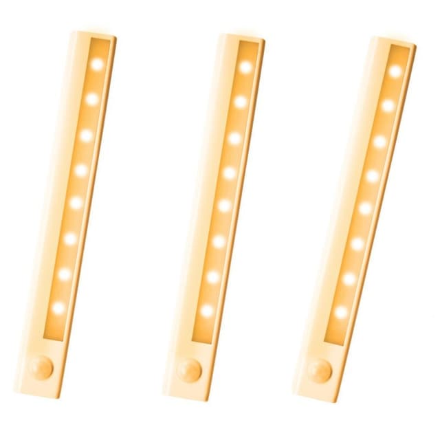 INF LED ljuslist med rörelsesensor 3-pack Varm