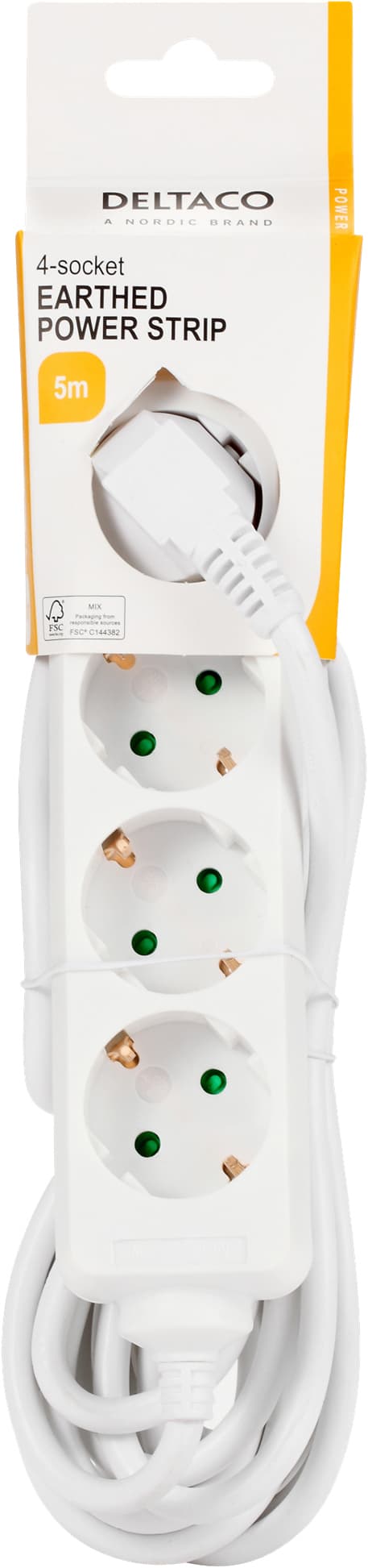 Deltaco vägguttag GT-0402