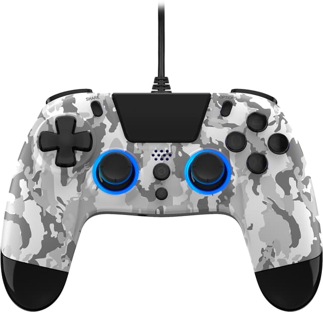 Gioteck VX-4 Plus PlayStation 4 USB-kablet controller (hvid)