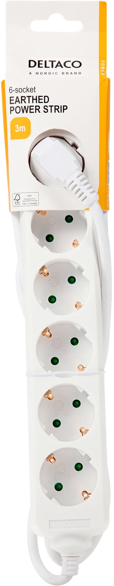 Deltaco vägguttag GT-0601