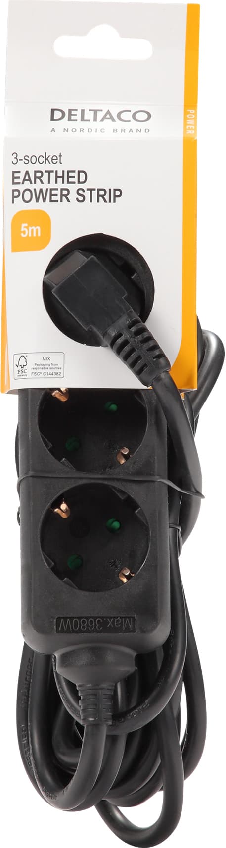 Deltaco vägguttag GT-0322