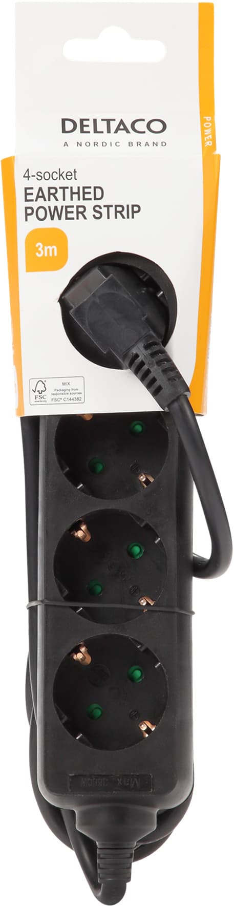 Deltaco vägguttag GT-0421