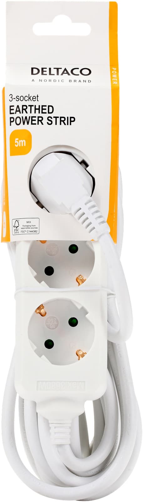 Deltaco vägguttag GT-0302