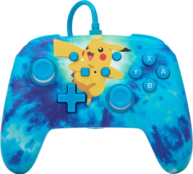 PowerA Nintendo Switch Enhanced USB trådbunden gamepad TieDye Pikachu