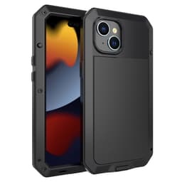 Heavy Duty Robust Hybrid-fodral Skal + härdat glas för iPhone 15