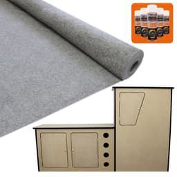 11sqm Røg Grå Van Lining & Lim Med Camper Køkken