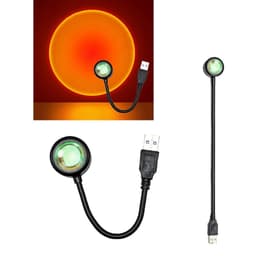 USB Lampa bil sovrum tak Projektor Solnedgång - Röd solnedgång