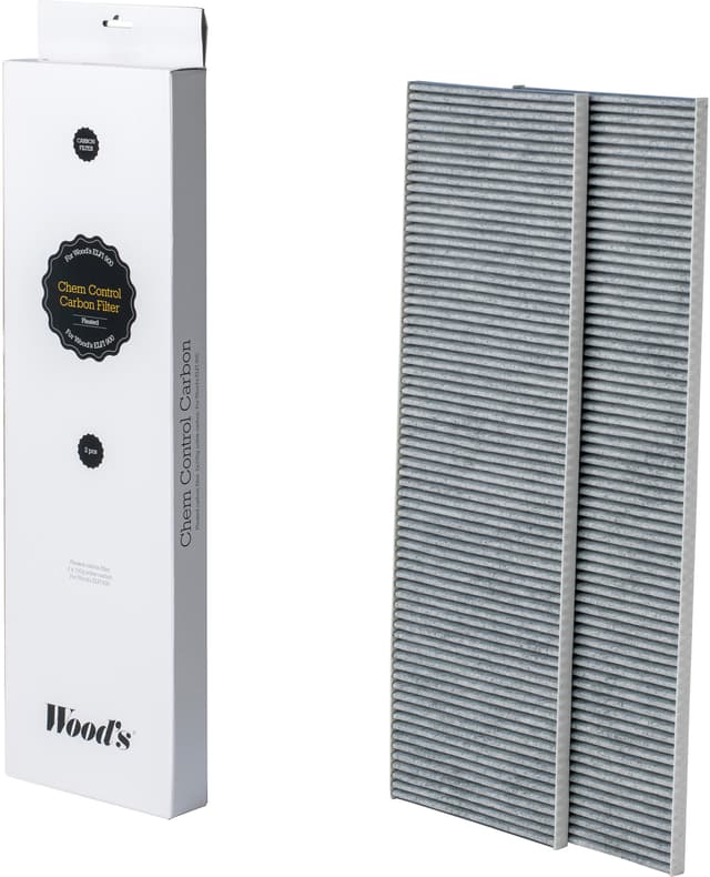 Woods kolfilter för luftrenare WCA901P (2-pack)