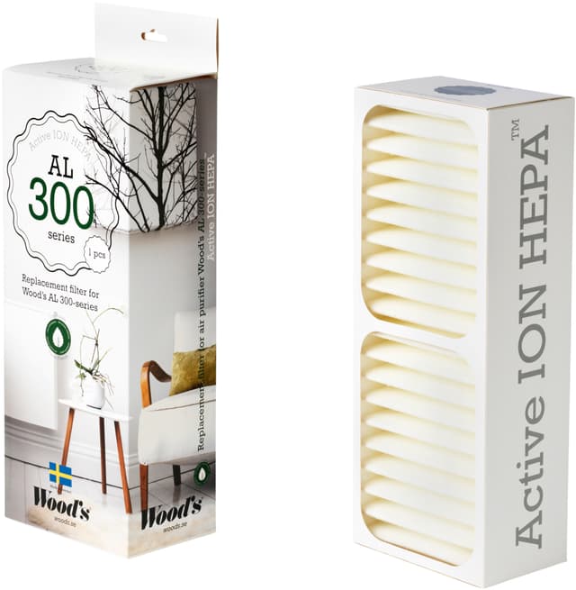 Woods Active ION HEPA filter for luftrenser WHE301