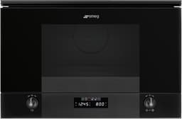 Smeg Linea Mikrovågsugn MP122B3 (svart)