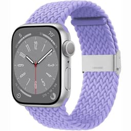 Flätat klockarmband Apple Watch 9 (45mm) - Lightpurple