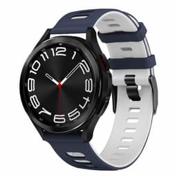 Twin Sport Armband Samsung Galaxy Watch 6 Classic (43mm) - Blå/vit