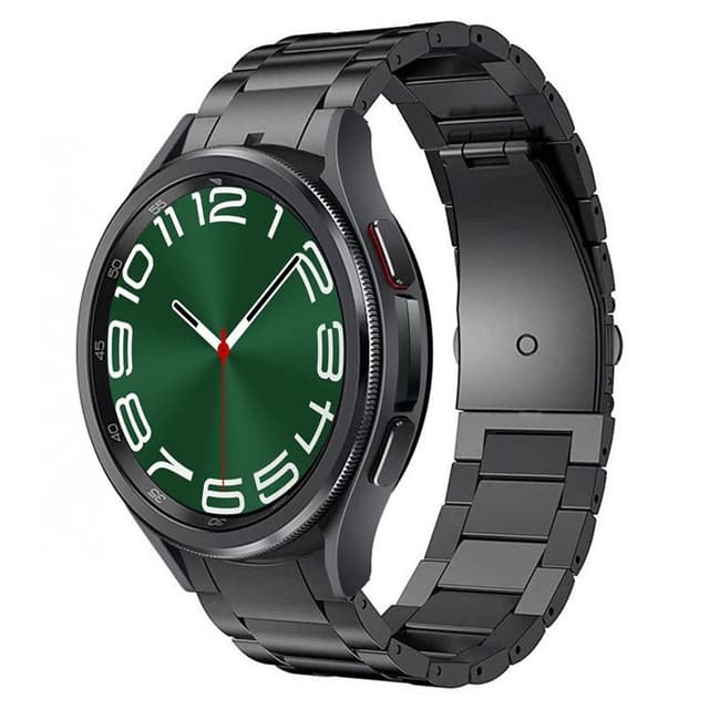 Armbånd titanium No-Gap Samsung Galaxy Watch 6 Classic (43mm) - Sort