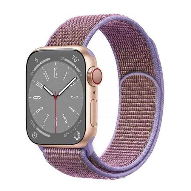 Nailon kellon renneke Apple Watch 9 (41mm) - Lilac