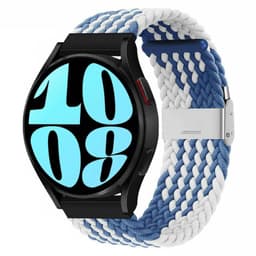 Flettet Elastik Armbånd Samsung Galaxy Watch 6 (40mm) - Blåhvid