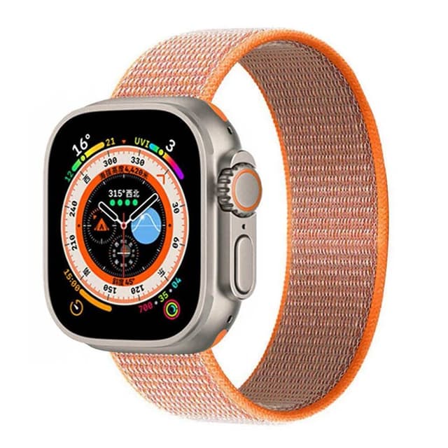 Nylon klokkerem Apple Watch Ultra 2 (49mm) - Spicy Orange