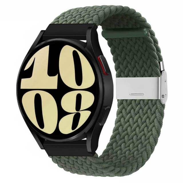 Punottu Kellon renneke Samsung Galaxy Watch 6 (44mm) - Army