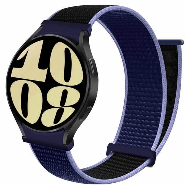 Nylon armbånd No-Gap Samsung Galaxy Watch 6 (44mm) - Midnight Blue