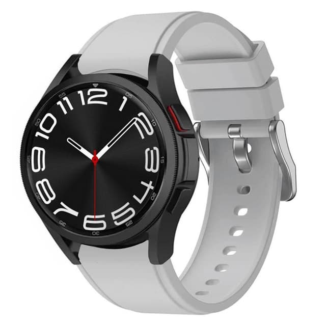 Silikon armbånd No-Gap Samsung Galaxy Watch 6 Classic (43mm) - Lysegr