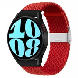 Flettet Elastik Armbånd Samsung Galaxy Watch 6 (40mm) - Mørkerød