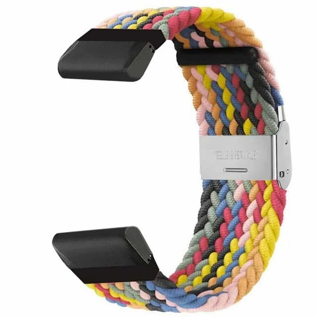 Flätat klockarmband Garmin Tactix Delta - Rainbow