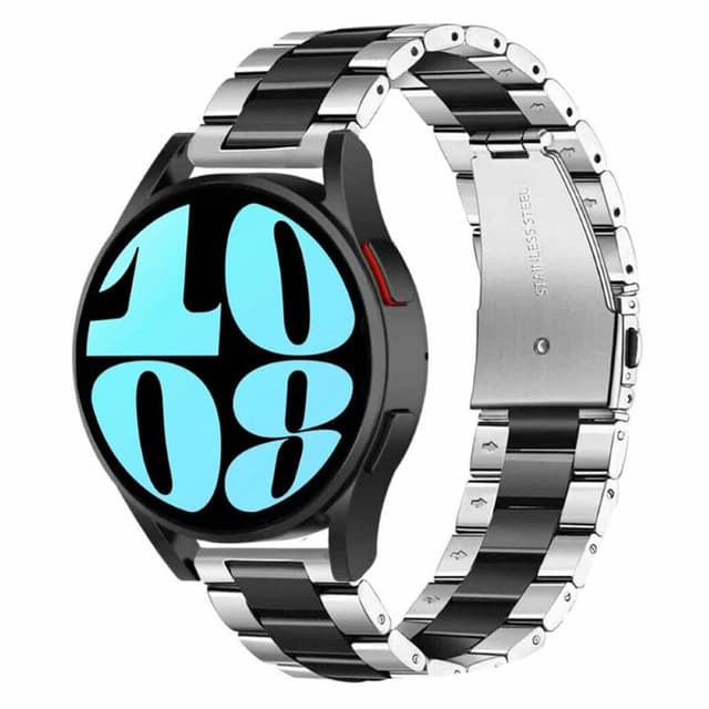 Urrem rustfrit stål Samsung Galaxy Watch 6 (40mm) - Sølv/sort