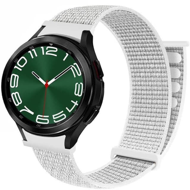 Nylon Armband No-Gap Samsung Galaxy Watch 6 Classic (47mm) - Summit Wh