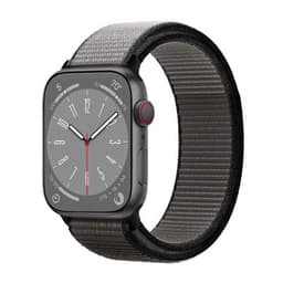 Nailon kellon renneke Apple Watch 9 (45mm) - Anchor grey