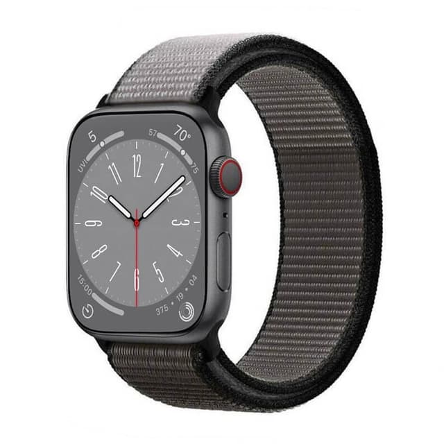 Nylon klokkerem Apple Watch 9 (45mm) - Anchor grey