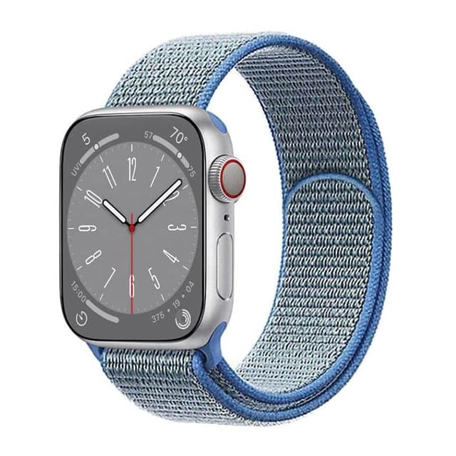 Nylon klockarmband Apple Watch 9 (45mm) - Tahoe blue