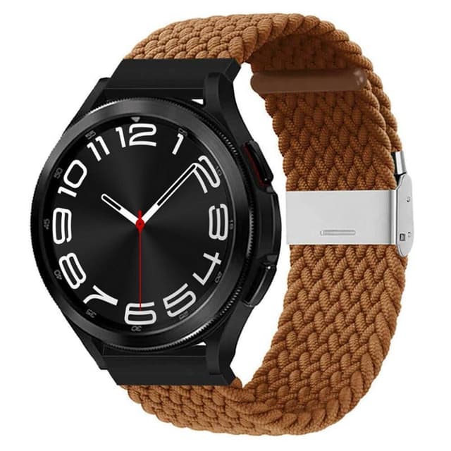 Flettet elastisk armbånd Samsung Galaxy Watch 6 Classic (43mm) - Brun