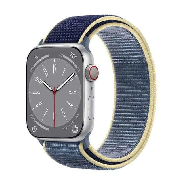 Nylon klockarmband Apple Watch 9 (41mm) - Artic ocean blue