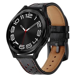 Nahkainen kellon ranneke Samsung Galaxy Watch 6 Classic (43mm) - Musta