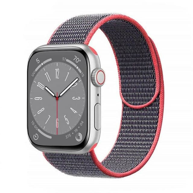 Nylon klokkerem Apple Watch 9 (45mm) - Electric pink