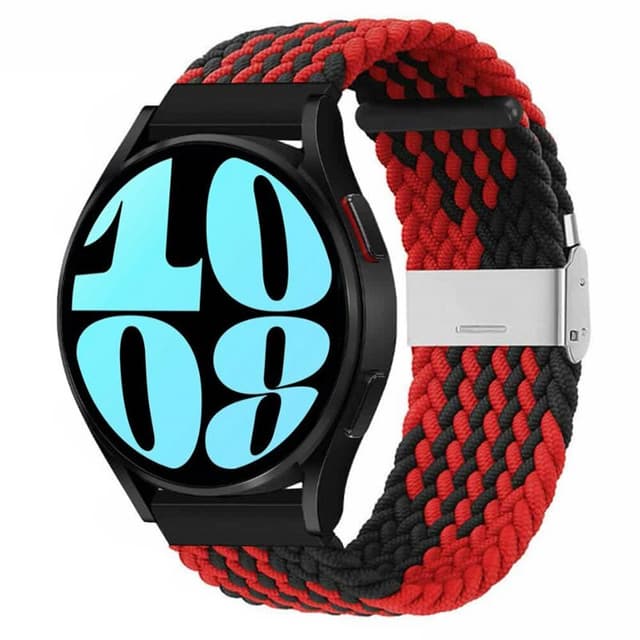 Punottu kellon renneke Samsung Galaxy Watch 6 (40mm) - Punainen/Musta