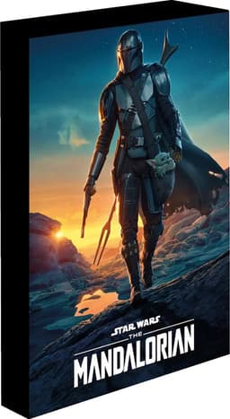 Star Wars Mandalorian plakat med lys