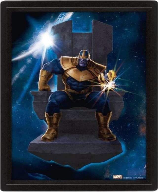 Avengers Thanos 3D linssimäinen juliste