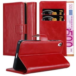 Sony Xperia E5 lommebokdeksel etui (rød)