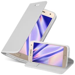 Motorola MOTO G5 PLUS Plånboksfodral Skal (Silver)