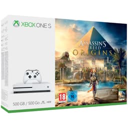 Xbox One S 500 GB + Assassin's Creed Origins (hvit)