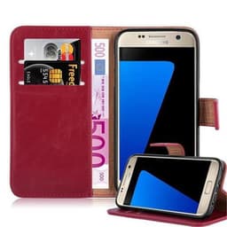 Samsung Galaxy S7 lommebokdeksel etui (rød)