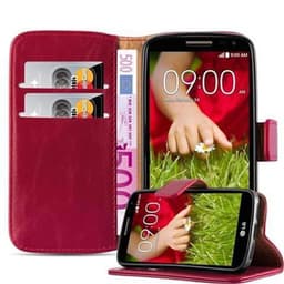 LG G2 MINI Suojakuori Lompakkokotelo (Punainen)