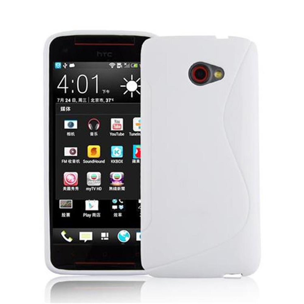 HTC BUTTERFLY S silikondeksel case (hvit)