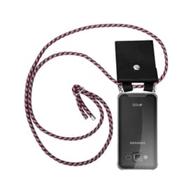 Samsung Galaxy J3 2016 Deksel med Halskjede (rød)