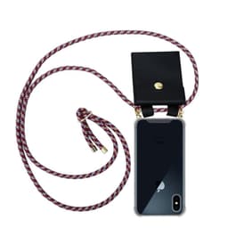 iPhone XS MAX Deksel med Halskjede (rød)