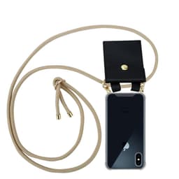 iPhone XS MAX Deksel med Halskjede (brun)