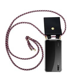 Huawei P20 Deksel med Halskjede (rød)