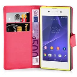 Sony Xperia E3 lommebokdeksel etui (rød)